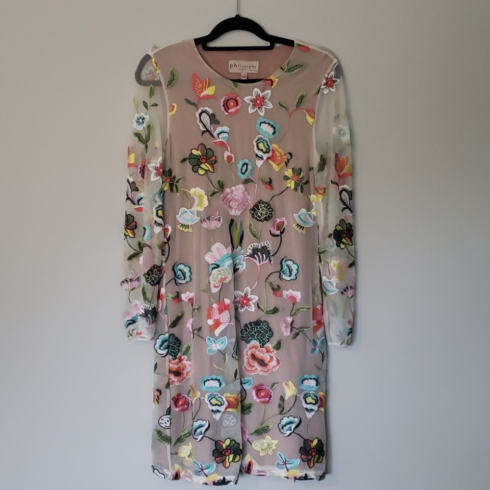 Sheer Floral Dress
